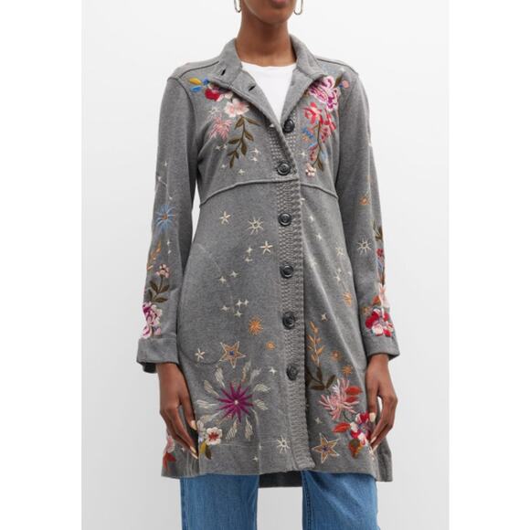 Johnny Was Jackets & Blazers - Johnny Was M Celestin Embroidered Military Jacket